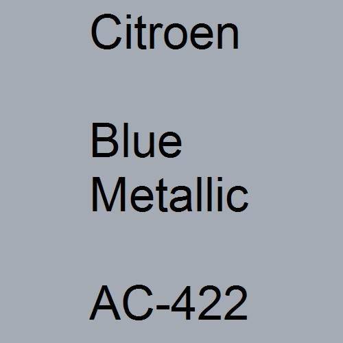 Citroen, Blue Metallic, AC-422.